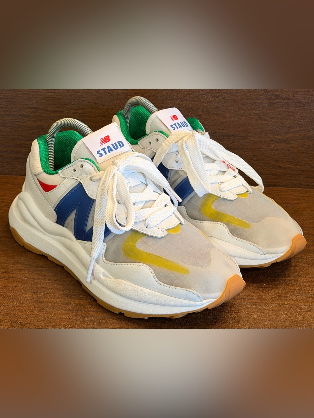 New Balance STAUD X 57/40 Men’s White Blue Quartz Sneakers — Size 6.5 (M5740SR)